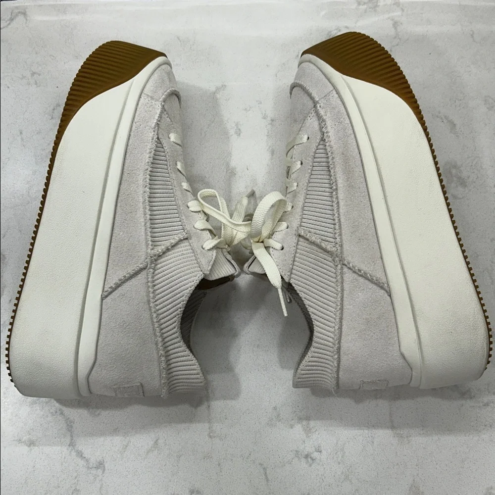 EZ‎ Duzzit Lace in White Light Cloud Grey Size 9